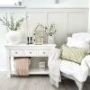 Toulouse White Painted 3 Drawer Large Assembled Console Table - 20% Off Discount Code FLASH - 5