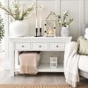 Toulouse White Painted Large 3 Drawer Console Table Fully Assembled - £50 OFF AUTUMN SALE - 8 Toulouse White Painted Large 3 Drawer Console Table Fully Assembled - £50 OFF AUTUMN SALE - 8