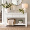 Toulouse White Painted Large 3 Drawer Console Table Fully Assembled - £50 OFF AUTUMN SALE - 7 Toulouse White Painted Large 3 Drawer Console Table Fully Assembled - £50 OFF AUTUMN SALE - 7