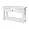 Toulouse White Painted Large 3 Drawer Console Table Fully Assembled - £50 OFF AUTUMN SALE - 6 Toulouse White Painted Large 3 Drawer Console Table Fully Assembled - £50 OFF AUTUMN SALE - 6