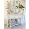 Toulouse White Painted 3 Drawer Large Assembled Console Table - 20% Off Discount Code FLASH - 3