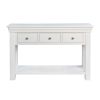 Toulouse White Painted 3 Drawer Large Assembled Console Table - 20% Off Discount Code FLASH - 7