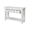 Toulouse White Painted 3 Drawer Large Assembled Console Table - 20% Off Discount Code FLASH - 10