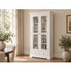 Toulouse White Painted Tall Glass Display Cabinet with Drawers - £50 Off Autumn Sale - 2 Toulouse White Painted Tall Glass Display Cabinet with Drawers - £50 Off Autumn Sale - 2
