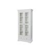Toulouse White Painted Tall Glass Display Cabinet with Drawers - £50 Off Autumn Sale - 4 Toulouse White Painted Tall Glass Display Cabinet with Drawers - £50 Off Autumn Sale - 4