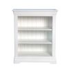 Toulouse White Painted Low Small Fully Assembled Bookcase - 20% Off Discount Code FLASH - 8