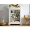 Toulouse White Painted Low Small Fully Assembled Bookcase - 20% Off Discount Code FLASH - 4
