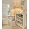 Toulouse White Painted Low Small Fully Assembled Bookcase - 20% Off Discount Code FLASH - 2