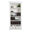 Toulouse White Painted Tall Fully Assembled Bookcase 2 Drawers - 20% Off Discount Code FLASH - 10