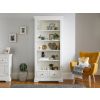 Toulouse White Painted Tall Fully Assembled Bookcase 2 Drawers - 20% Off Discount Code FLASH - 4