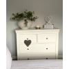 Toulouse White Painted Large Grande 2 Over 2 Assembled Chest Drawers - £150 OFF SUMMER SALE - 3