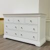 Toulouse White Painted Grande Extra Large 3 Over 4 Assembled Chest of Drawers - 10% OFF SUMMER SALE - 15