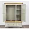 Forest Grey Painted Triple Wardrobe with Drawers - Special Offer - 3