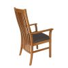 Lichfield Brown Leather Carver Oak Dining Chair - £20 OFF SUMMER SALE - 7 Lichfield Brown Leather Carver Oak Dining Chair - £20 OFF SUMMER SALE - 7