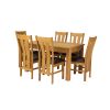 Lichfield 210cm Double Extending Table 6 Churchill Brown Leather Chair Set - SUMMER SALE - 11 Lichfield 210cm Double Extending Table 6 Churchill Brown Leather Chair Set - SUMMER SALE - 11
