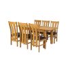Lichfield 210cm Double Extending Table 6 Churchill Brown Leather Chair Set - SUMMER SALE - 5 Lichfield 210cm Double Extending Table 6 Churchill Brown Leather Chair Set - SUMMER SALE - 5