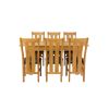Lichfield 210cm Double Extending Table 6 Churchill Brown Leather Chair Set - SUMMER SALE - 8 Lichfield 210cm Double Extending Table 6 Churchill Brown Leather Chair Set - SUMMER SALE - 8