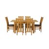 Lichfield 210cm Double Extending Table 6 Churchill Brown Leather Chair Set - SUMMER SALE - 9 Lichfield 210cm Double Extending Table 6 Churchill Brown Leather Chair Set - SUMMER SALE - 9