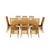 Lichfield 240cm Double Extending Table 8 Lichfield Brown Leather Chair Set - 4 Lichfield 240cm Double Extending Table 8 Lichfield Brown Leather Chair Set - 4