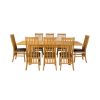 Lichfield 240cm Double Extending Table 8 Lichfield Brown Leather Chair Set - 7 Lichfield 240cm Double Extending Table 8 Lichfield Brown Leather Chair Set - 7