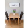 Minsk 80cm Small Square Solid Oak Dining Table - £30 OFF SUMMER SALE - 6