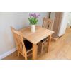 Minsk 80cm Small Square Solid Oak Dining Table - £30 OFF SUMMER SALE - 9