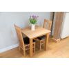 Minsk 80cm Small Square Solid Oak Dining Table - £30 OFF SUMMER SALE - 10