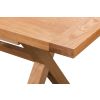 Provence 1.6m to 2.0m Extending  Cross Leg Oak Dining Table - 20% Off Discount Code FLASH - 12