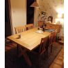 Provence 1.6m to 2.0m Extending  Cross Leg Oak Dining Table - 20% Off Discount Code FLASH - 3