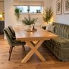 Provence 1.6m to 2.0m Extending  Cross Leg Oak Dining Table - £100 OFF AUTUMN SALE - 3