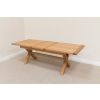 Provence 2.3m Extending Cross Leg Oak Dining Table - SUMMER SALE - 13