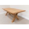 Provence 2.3m Extending Cross Leg Oak Dining Table - SUMMER SALE - 24