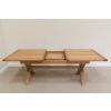 Provence 2.3m Extending Cross Leg Oak Dining Table - SUMMER SALE - 17