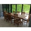Provence 2.3m Extending Cross Leg Oak Dining Table - SUMMER SALE - 3