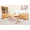 Provence 2.3m Extending Cross Leg Oak Dining Table - SUMMER SALE - 9