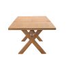 Provence 2.8m Double Extending Cross Leg Oak Table - 20% Off Discount Code FLASH - 18