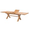 Provence 2.8m Double Extending Cross Leg Oak Table - 20% Off Discount Code FLASH - 6