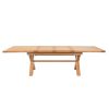 Provence 2.8m Double Extending Cross Leg Oak Table - 20% Off Discount Code FLASH - 12