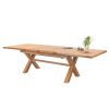 Provence 2.8m Double Extending Cross Leg Oak Table - 20% Off Discount Code FLASH - 17
