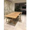 Provence 2.8m Double Extending Cross Leg Oak Table - 20% Off Discount Code FLASH - 7