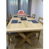 Provence 2.8m Double Extending Cross Leg Oak Table - 20% Off Discount Code FLASH - 8