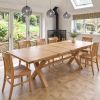 Provence 180cm-280cm Cross Leg Oak Extending Dining Table - £100 OFF AUTUMN SALE - 2 Provence 180cm-280cm Cross Leg Oak Extending Dining Table - £100 OFF AUTUMN SALE - 2