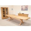 Provence 3.4m Double Extending X Leg Oak Table Oval Corners - £200 OFF SUMMER SALE - 15