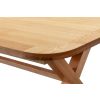 Provence 3.4m Double Extending X Leg Oak Table Oval Corners - £200 OFF SUMMER SALE - 6