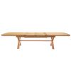 Provence 3.4m Double Extending X Leg Oak Table Oval Corners - £200 OFF SUMMER SALE - 9