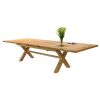 Provence 3.4m Large Double Extending X Leg Oak Dining Table - £200 OFF SUMMER SALE - 3