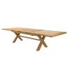 Provence 3.4m Large Double Extending X Leg Oak Dining Table - £200 OFF SUMMER SALE - 14