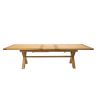 Provence 3.4m Large Double Extending X Leg Oak Dining Table - £200 OFF SUMMER SALE - 19