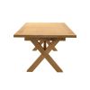 Provence 3.4m Large Double Extending X Leg Oak Dining Table - £200 OFF SUMMER SALE - 24