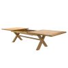 Provence 3.4m Large Double Extending X Leg Oak Dining Table - £200 OFF SUMMER SALE - 7